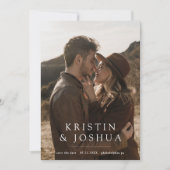 Einfaches modernes Foto Save the Date Einladung (Vorderseite)