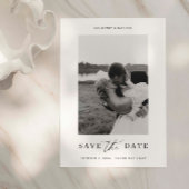 Einfaches Modernes Foto Save the Date Einladung