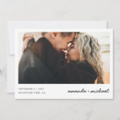 Einfaches modernes Foto Save the Date lädt Vorlage (Vorderseite)