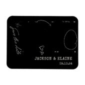 Einfaches modernes Foto Save the Date Magnet (Horizontal)