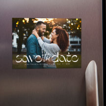 Einfaches, modernes Foto Save the Date