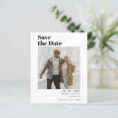 Einfaches modernes Foto speichert die Datumskarten (Stehend Vorderseite)