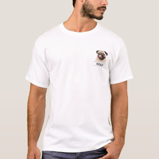 Einfaches modernes Foto und Name des Haustieres T-Shirt