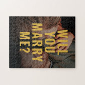 Einfaches modernes Foto wird Sie heiraten Puzzle (Horizontal)