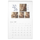 Einfaches modernes Fotodesign Kalender (Jan 2027)