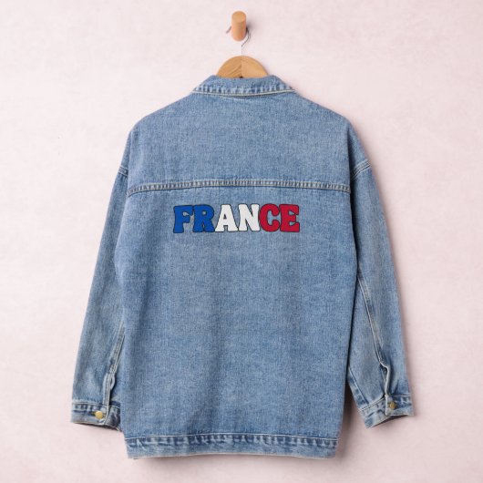 Einfaches, modernes französisches Flag-Apparel Jeansjacke (Hangar)