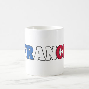 Einfaches, modernes französisches Flag-Apparel Kaffeetasse
