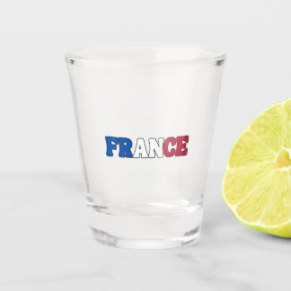 Einfaches, modernes französisches Flag-Apparel Schnapsglas