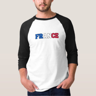 Einfaches, modernes französisches Flag-Apparel T-Shirt