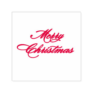 Einfaches modernes frohes Weihnachten Permastempel