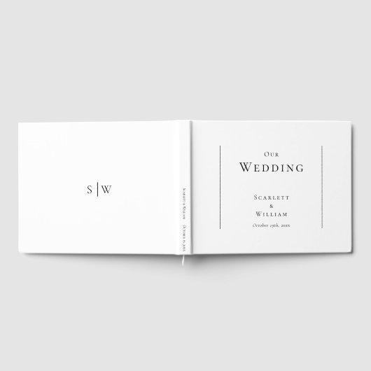 Einfaches modernes Gästebuch (Voll)