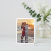 Einfaches modernes Gästebuch/ Signaturkarten Begleitkarte (Stehend Vorderseite)