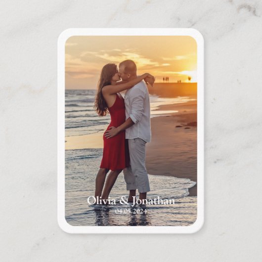 Einfaches modernes Gästebuch/ Signaturkarten Begleitkarte (Vorderseite)