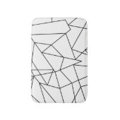 Einfaches modernes geometrisches badematte (Vorderseite Vertikal)
