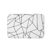 Einfaches modernes geometrisches badematte (Vorderseite)
