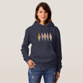Einfaches modernes geometrisches Design in Pastell Hoodie (Vorne ganz)