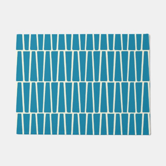 Einfaches modernes geometrisches, gelbes Muster Fußmatte (Vorderseite)