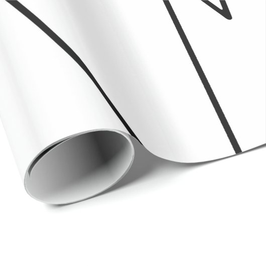 Einfaches modernes geometrisches geschenkpapier (Rolleneckpunkt)