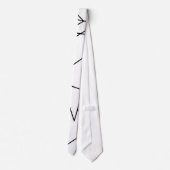 Einfaches modernes geometrisches krawatte (Rückseite)