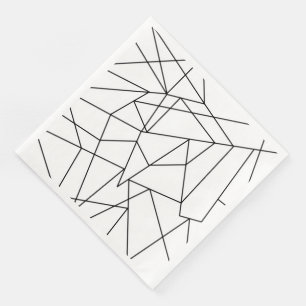 Einfaches modernes geometrisches serviette