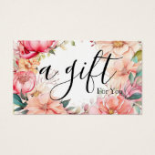 Einfaches & modernes Geschäft Geschenkgutschein (Vorderseite)