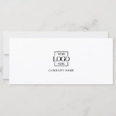 Einfaches modernes Geschäft QR-Code-Geschenkgutsch (Rückseite)
