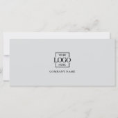 Einfaches modernes Geschäft QR-Code-Geschenkgutsch (Rückseite)