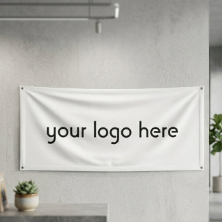 Einfaches modernes Geschäftsshop-Logo-Banner-Desig Banner