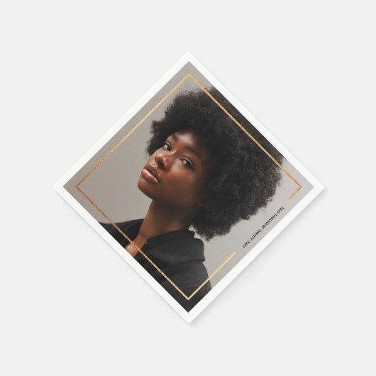 Einfaches, modernes Goldbarren-Abschluss Serviette (Ecke)