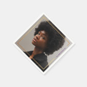 Einfaches, modernes Goldbarren-Abschluss Serviette (Ecke)