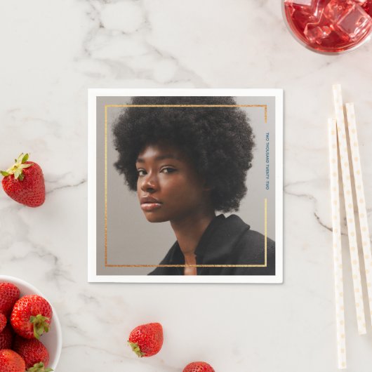 Einfaches, modernes Goldbarren-Abschluss Serviette (Beispiel)