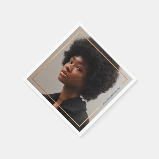 Einfaches, modernes Goldbarren-Abschluss Serviette (Ecke)