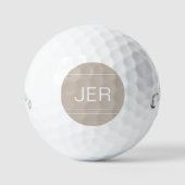 Einfaches, modernes Golfer Classic Tan Golfball (Vorderseite)