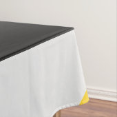 Einfaches modernes graues gelbes und schwarzes Geo Tischdecke (Beispiel)