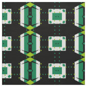 Einfaches, modernes, grünes Schwarz-Weiß-Muster Stoff (Muster)