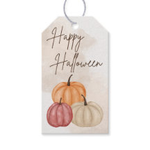 Einfaches modernes Halloween-Geschenk-Tag