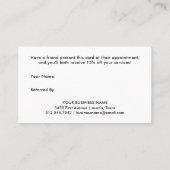 Einfaches modernes handgeschriebenes Skript | Empfehlungskarte (Rückseite)