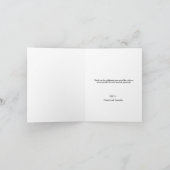 Einfaches, modernes Handschriftenwerk für maßgesch Dankeskarte (Innenseite)