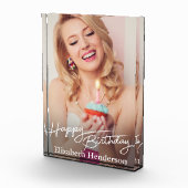 Einfaches modernes Happy Birthday Foto (Rechts)