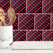 Einfaches modernes Herzmuster Fliese