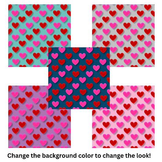 Einfaches modernes Herzmuster Fliese