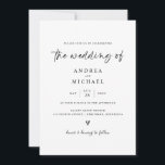 Einfaches modernes Hochzeitseinladungs-Handgezeich Einladung<br><div class="desc">Feiern Sie Ihre Liebe mit unserer einfachen und modernen Fun Wedding Einladung. Die handgeschriebene Schrift und die handgezeichnet Illustrationen verleihen eine einzigartige persönliche Touch, während der diskrete QR-Code auf der Rückseite ein nahtloses, modernes Erlebnis garantiert. Einfach Hochzeitsdetails und UAWG online austauschen und Tradition mit moderner Innovation verbinden. Personalisieren Sie diese...</div>