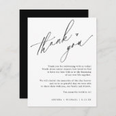 Einfaches modernes Hochzeitshandwerk Dankeskarte (Vorne/Hinten)