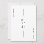 Einfaches modernes Hochzeitsstil Save the Date (Vorderseite)