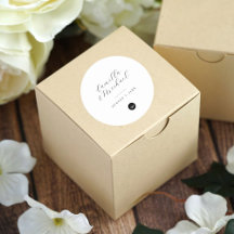 Einfaches, modernes Hochzeitstickers-Circle