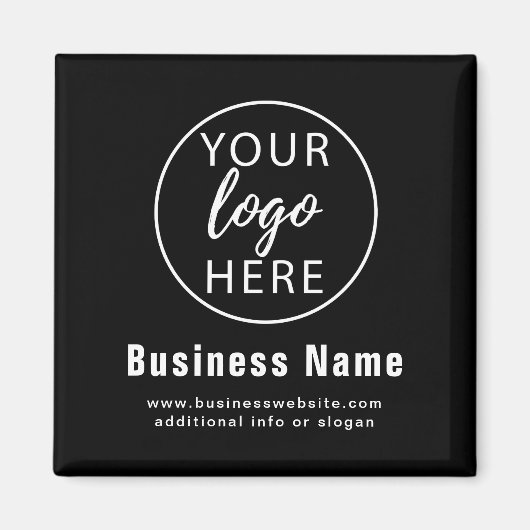 Einfaches modernes individuelles Firmenlogo Magnet (Vorne)