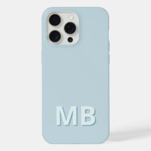 Einfaches modernes initiales Monogramm iPhone 15 Pro Max Hülle