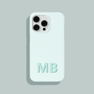 Einfaches modernes initiales Monogramm iPhone 15 Pro Max Hülle