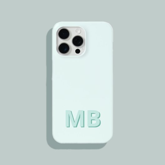 Einfaches modernes initiales Monogramm iPhone Hülle