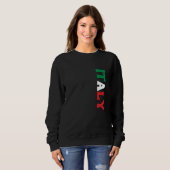 Einfaches, modernes italienisches Flag-Apparel Sweatshirt (Vorne ganz)